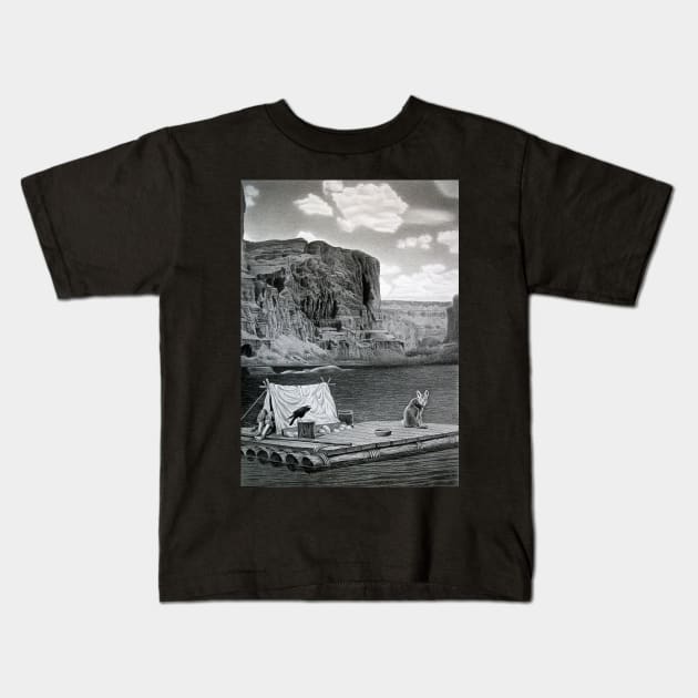 IN THE GRAND CANYON Kids T-Shirt by MiroDesign